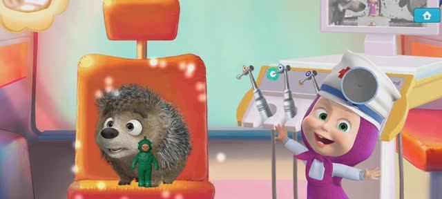 Маша и Медведь Мультфильм Зубной Доктор Маша