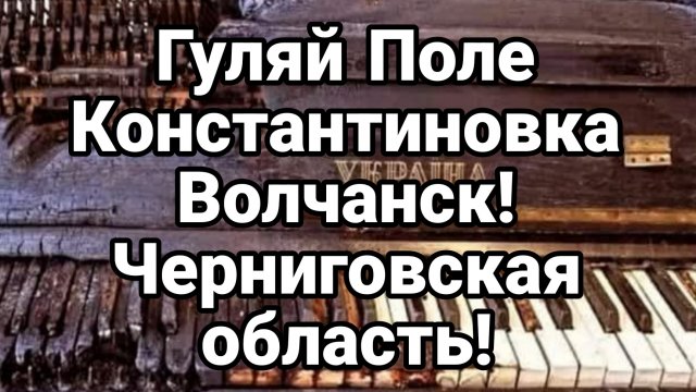 ГУЛЯЙ ПОЛЕ КОНСТАНТИНОВКА ВОЛЧАНСК! ЧЕРНИГОВСКАЯ ОБЛАСТЬ