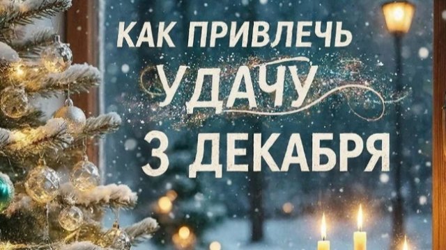 3 декабря — День тихой удачи! ✨ Три приметы, чтобы поймать её за хвост