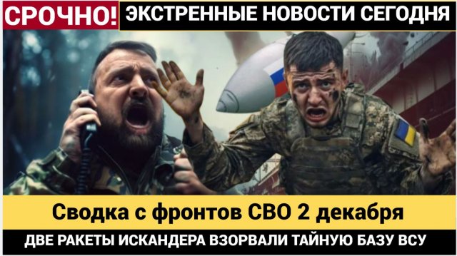 Страх и ужас ВСУ — в бетон замешали 700 боевиков. Сводка СВО на 2 декабря Война Украина