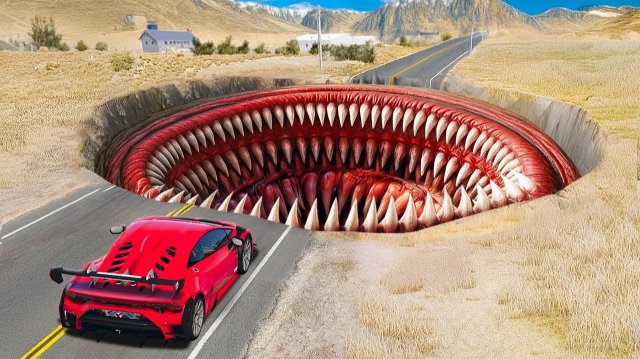 СМОЖЕТ ЛИ СУПЕРКАР ПЕРЕЛЕТЕТЬ ОГРОМНУЮ ЯМУ ПОЖИРАТЕЛЬ В ГТА 5_ ЭКСПЕРИМЕНТ В GTA 5