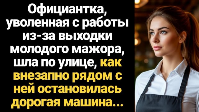 ИСТОРИИ ИЗ ЖИЗНИ/Уволенная из-за выходки молодого богача, официантка еще не знала, в какое приключен