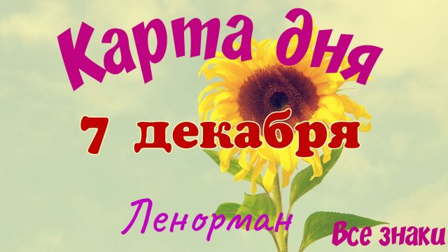 Карта дня❄7 декабря🎄☃️Ленорман. Тайм-код в описании🦢