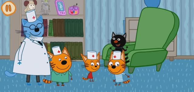 Три Кота Мультфильм Прививка для котят