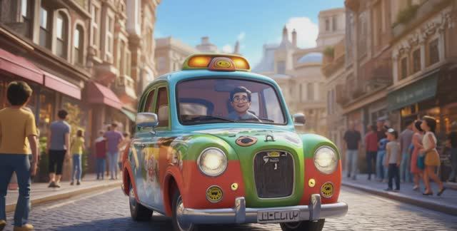 Разноцветные машинки мультик