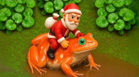 Родители рыбы Кои заботятся о детеныше желтой обезьянки и сражаются с лягушкой