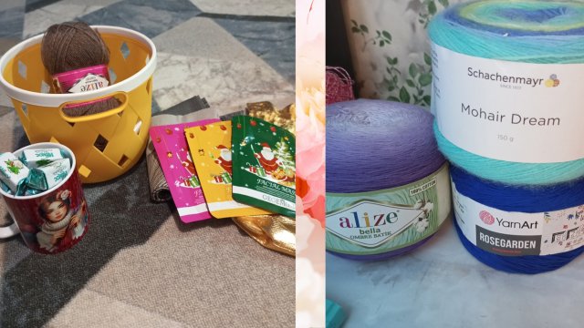 Шикарные подарки 💥 Готовая работа 🤗 Обзор моих запасов пряжи
