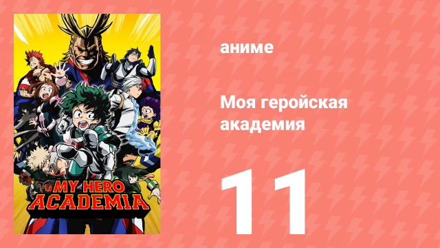Моя геройская академия 1 сезон 11 серия (аниме-сериал, 2016)