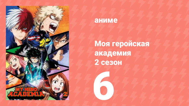 Моя геройская академия 2 сезон 6 серия (аниме-сериал, 2017)