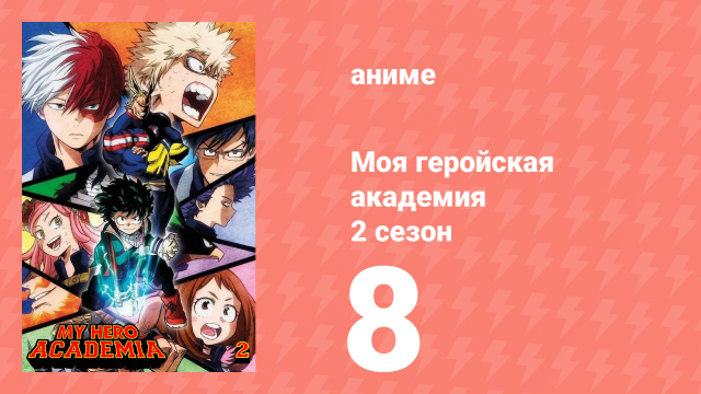 Моя геройская академия 2 сезон 8 серия (аниме-сериал, 2017)