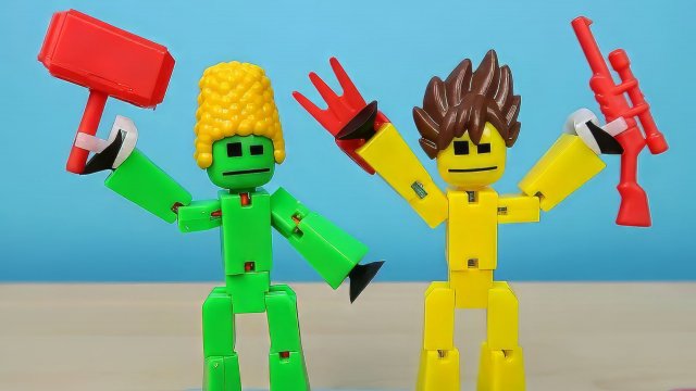 Новые Стикботы Оружие, Парики и Сафари! Распаковка и обзор. alex boyko