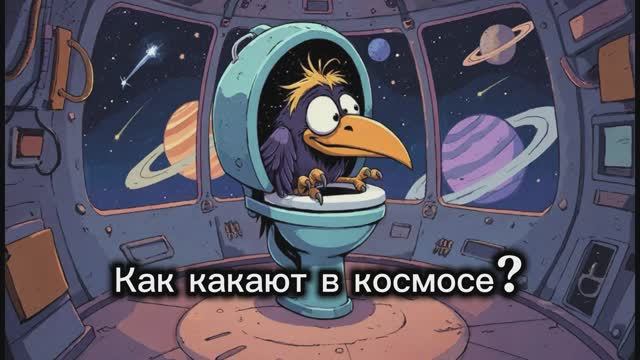 Как какают в космосе с вороной Асей