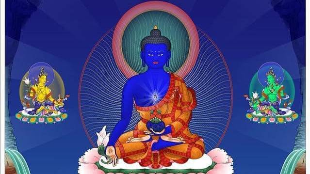 Восхваление и мантра Будды Медицины (Сангье Менла)