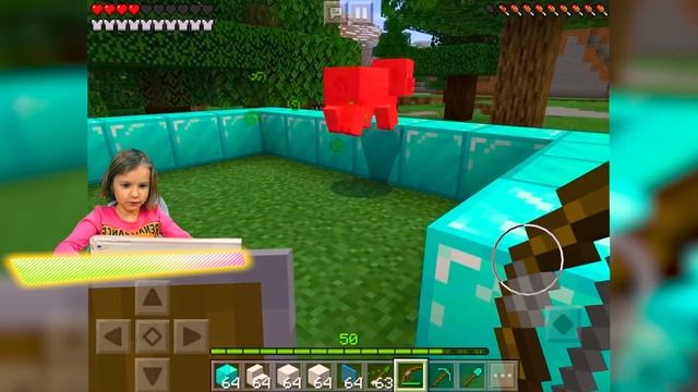 Приручить СОБАКУ и построить АЛМАЗНЫЙ дом в MINECRAFT