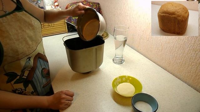 хлеб из цельнозерновой муки в хлебопечке