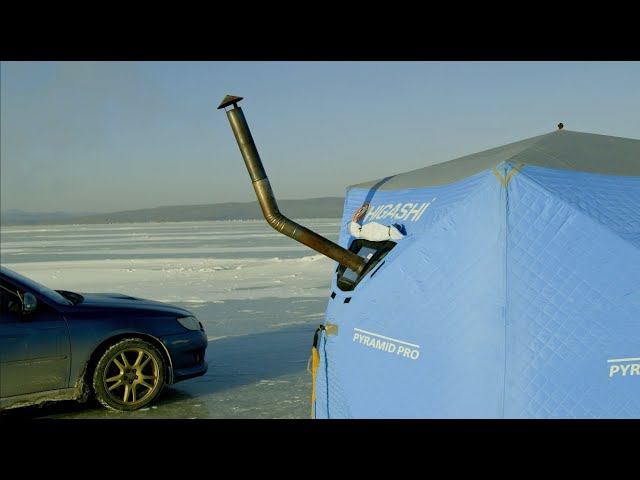 Зимняя рыбалка в Тавричанке (старый пирс). Ловится навага, селедка и камбала. Печка Следопыт. 19.12