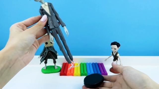 Худой Человек и Зрители из игры Маленькие Кошмары - Little Nightmares 2. Лепим фигурки из пластилин