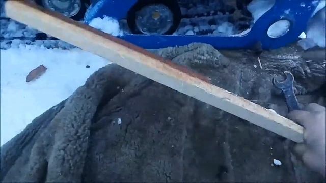 Натяжка гусеницы на мотобуксировщике север ск