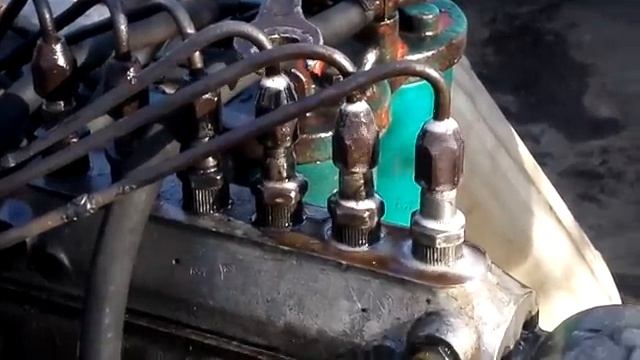 Двигатель СМД 60. тест самодельной ТНВД от ЯМ3 236