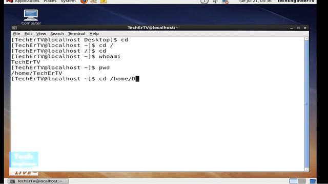 Basics of PWD (Present Working Directory) in Terminal of RHEL (Red Hat Enterprise Linux) OS