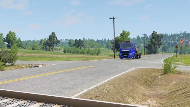 Машины против рельсов #6 – BeamNG.Drive