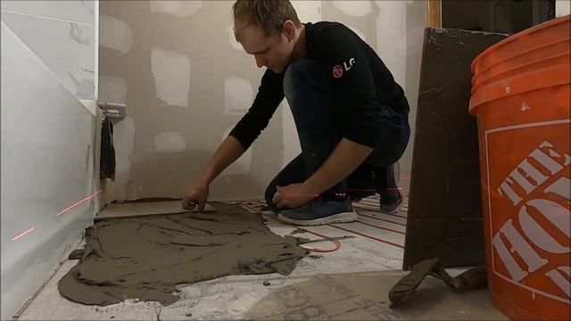 Монтаж электрического теплого пола. Как ложить плитку на теплый электрический пол. Плитка на пол