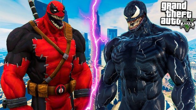 ВЕНОМПУЛ ПРОТИВ ВЕНОМА В ГТА 5 МОДЫ! VENOMPOOL VS VENOM ОБЗОР МОДА В GTA 5! ИГРЫ ГТА ВИДЕО MODS