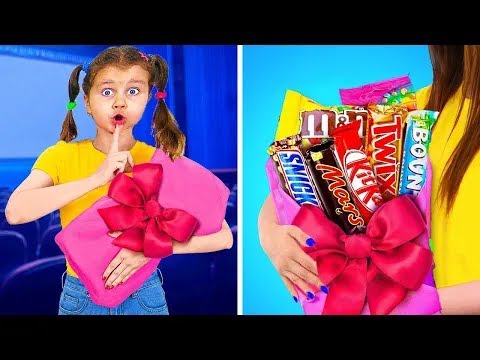 Как пронести СЛАДОСТИ в КИНОТЕАТР !   ЧАСТЬ 2   Смешные ТРЮКИ с ЕДОЙ!