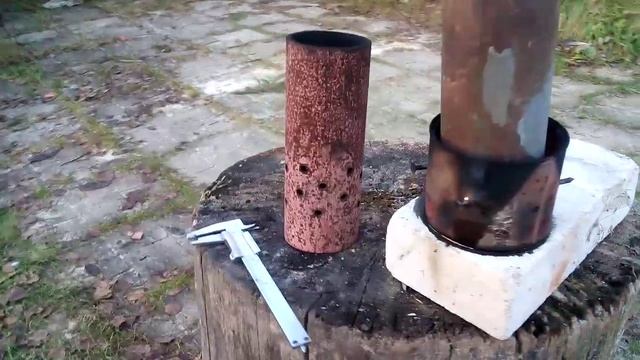 Печь на отработке супер - простая. Хорошая идея.