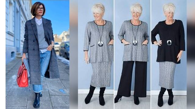 КОМФОРТНЫЕ КЕЖУАЛ ОБРАЗЫ НА ОСЕНЬ-ЗИМУ ДЛЯ ЖЕНЩИН 50 ЛЕТ❤️