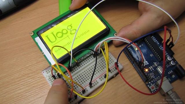 Подключение дисплея LCD12864B на ST7920 к Arduino по SPI