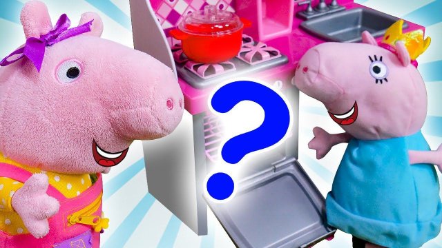 Свинка Пеппа на русском языке. Куда пропали продукты? Смешные видео про игрушки