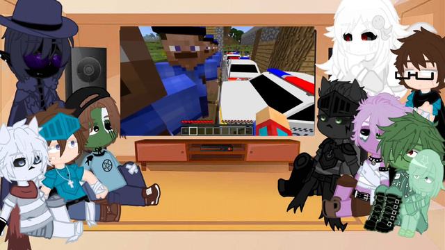 Реакция школы монстров на "Компот: Почему полиция окружила мой дом?" [Gacha Life]