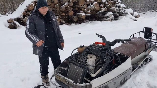 Снегоход Рысь с Мотором от Тойоты 1KRFE.