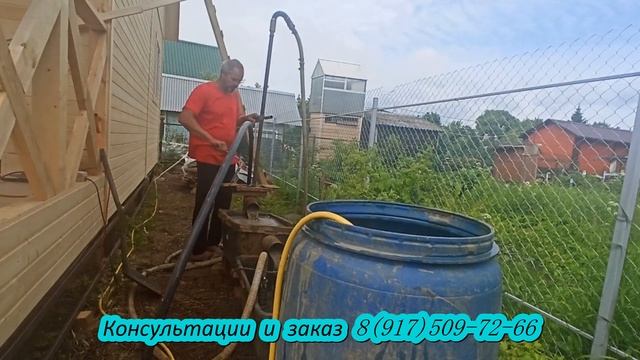 Ручное гидробурение абиссинской скважины полный цикл работ