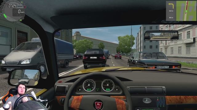 КУПИЛ ВОЛГУ 31105 для ТАКСИ - БЕШЕНЫЙ ТАКСИСТ CITY CAR DRIVING + РУЛЬ