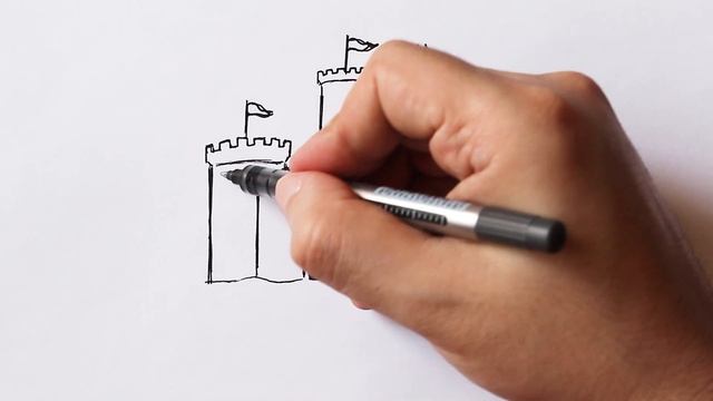 Как нарисовать Замок