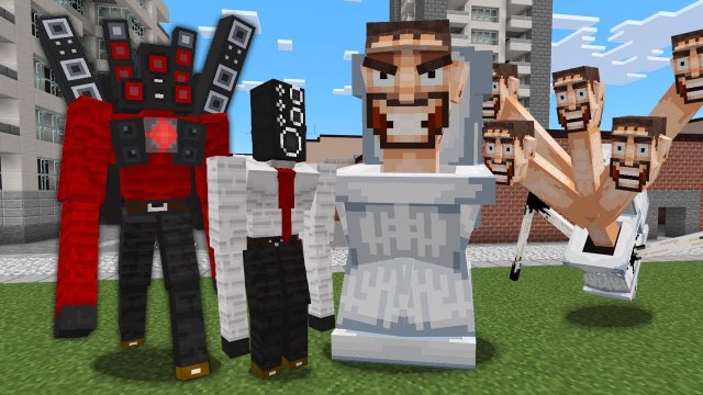 Новый мод СКИБИДИ ТУАЛЕТЫ И СПИКЕРМЕНЫ в майнкрафт ! SKIBIDI TOILET ADDON MINECRAFT PE MOD