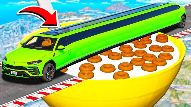 ПРОЕХАЛ МИСКУ С ХЛОПЬЯМИ НА САМОМ ДЛИННОМ ЛИМУЗИНЕ ЛАМБОРГИНИ УРУС ГТА 5 МОДЫ МУРКА