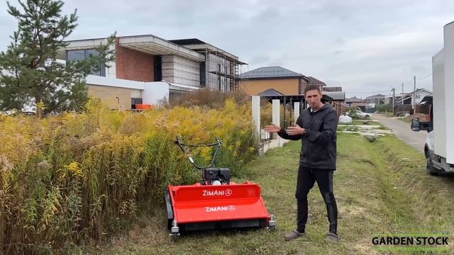 Такое КОШЕНИЕ ТРАВЫ не взрывает "МОЗГ" , косилка для любого типа травы "Мульчер М-60" к мотоблокам.