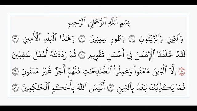 Ат-Тин - 95 сура. Учебное чтение Корана.