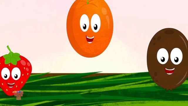 Ten Little Fruits Jumping On The Bed Nursery Rhymes & Baby Songs