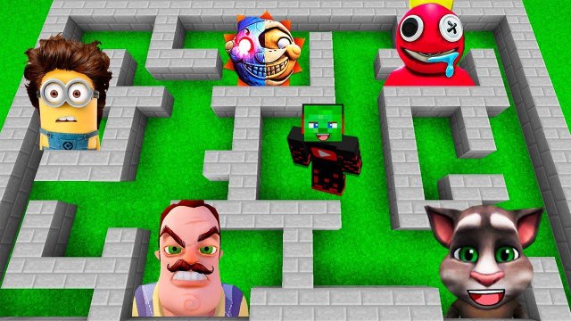 БЕСКОНЕЧНЫЙ ЛАБИРИНТ в МАЙНКРАФТ ЗОМБАК