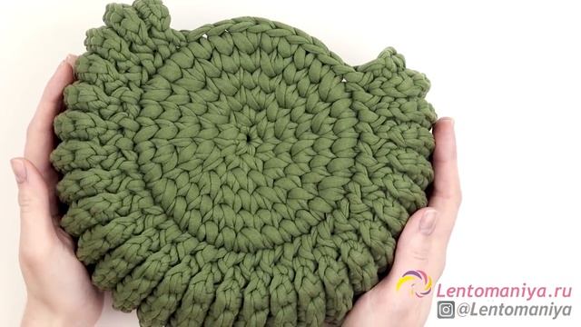 Вязаная сумка _Орео_ из трикотажной пряжи