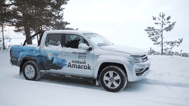 Тест драйв Новый Амарок в зимних условиях