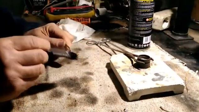 как спаять головку на стальном тросике