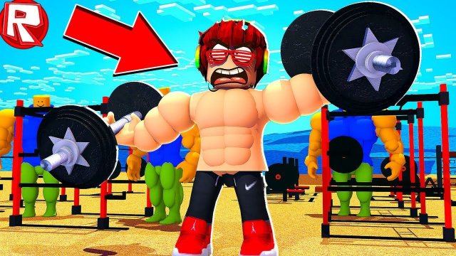 РОБЛОКС СИМУЛЯТОР КАЧКА КАК СТАТЬ САМЫМ СИЛЬНЫМ КАЧКОМ В МИРЕ В ROBLOX ВИДЕО ВЕСЕЛАЯ ИГРА ДЛЯ ДЕТЕЙ