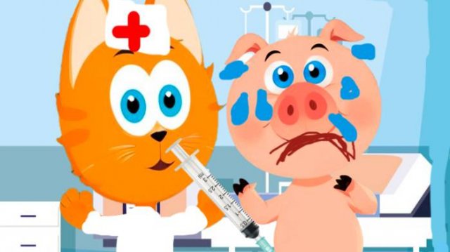 Музыкальное видео! | Музыка котенок для детей! | Котенок Кордэ в больнице! | Музыка для всех УКОЛ!