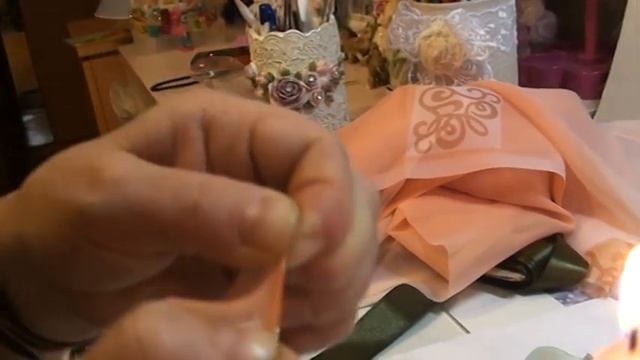 Мастер класс цветок из ткани. Часть 1