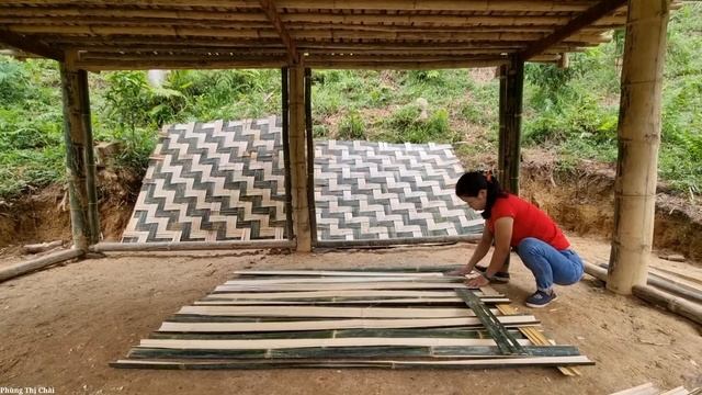 FULL VIDEO: 100 Days Build Warm,bamboo house,kitchen house living in the forest